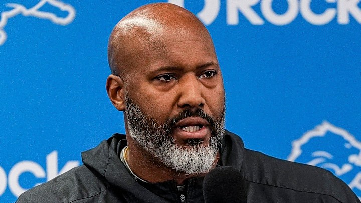 Detroit Lions executive vice president and general manager Brad Holmes. Detroit Lions executive vice president and general manager Brad Holmes.