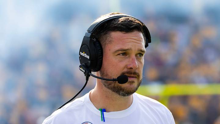 Nov 18, 2023; Tempe, Arizona, USA; Oregon Ducks head coach Dan Lanning against the Arizona State Sun Devils at Mountain America Stadium. 