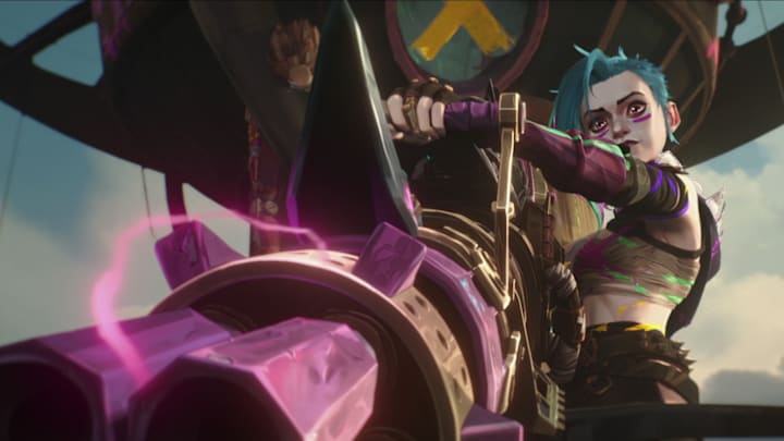 Arcane Season 2. Ella Purnell as Jinx in Arcane Season 2.