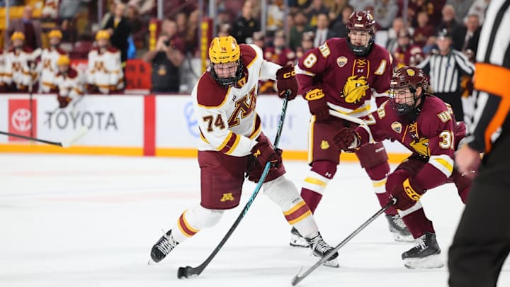Gophers sophomore forward Brodie Ziemer against Minnesota-Duluth.