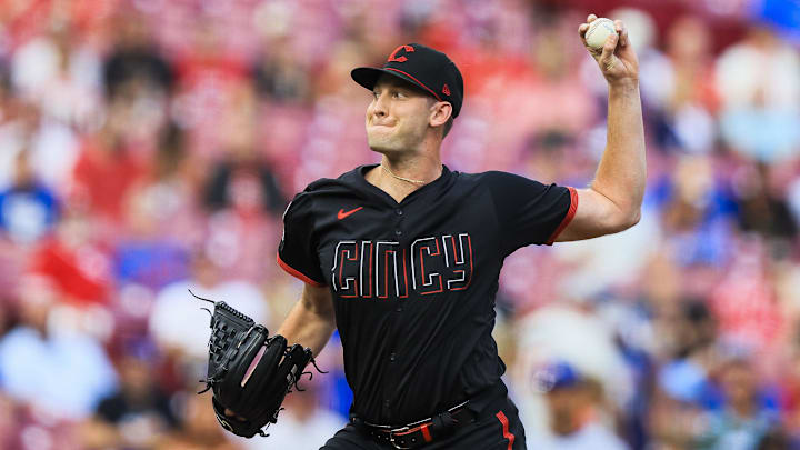 Cincinnati Reds starting pitcher Nick Lodolo (40) pitches