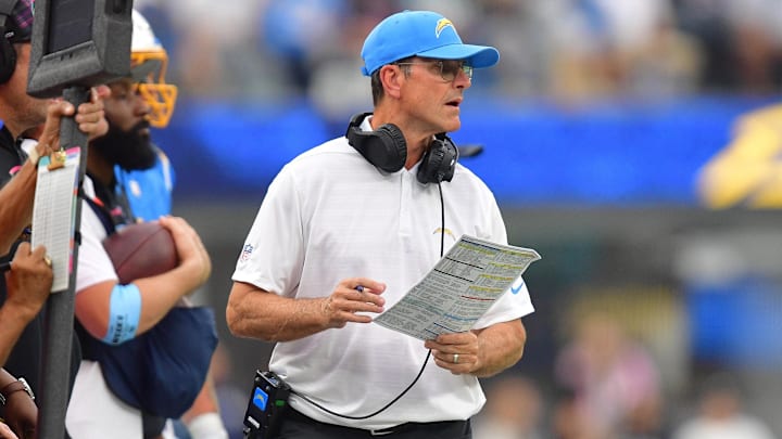 Harbaugh has emphasized defense and a potent rushing attack to unlock the Chargers in his first season as head coach.