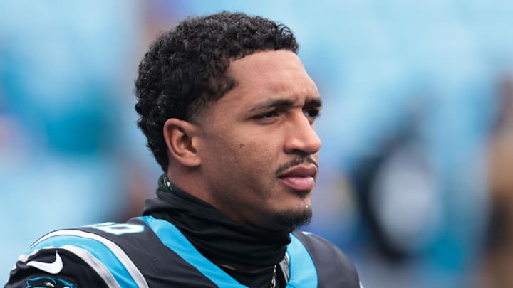 Carolina Panthers running back Chuba Hubbard Carolina Panthers running back Chuba Hubbard