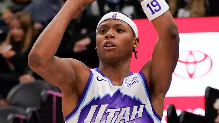 Oct 12, 2026; Salt Lake City, Utah, USA; Utah Jazz guard Ace Bailey (19) takes a three point shot during the second half against the San Antonio Spurs at Delta Center. Mandatory Credit: Aaron Baker-Imagn Images Oct 12, 2026; Salt Lake City, Utah, USA; Utah Jazz guard Ace Bailey (19) takes a three point shot during the second half against the San Antonio Spurs at Delta Center. Mandatory Credit: Aaron Baker-Imagn Images