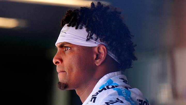 Jun 11, 2026; Denver, Colorado, USA; Chicago Cubs starting pitcher Edward Cabrera (30) in the dugout during the game against the Colorado Rockies at Coors Field. Mandatory Credit: Ron Chenoy-Imagn Images Jun 11, 2026; Denver, Colorado, USA; Chicago Cubs starting pitcher Edward Cabrera (30) in the dugout during the game against the Colorado Rockies at Coors Field. Mandatory Credit: Ron Chenoy-Imagn Images
