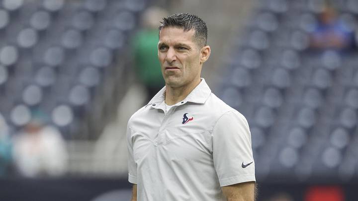 Dec 15, 2024; Houston, Texas, USA; Houston Texans general manager Nick Caserio walks on the field before the game against the Miami Dolphins at NRG Stadium. Mandatory Credit: Troy Taormina-Imagn Images Dec 15, 2024; Houston, Texas, USA; Houston Texans general manager Nick Caserio walks on the field before the game against the Miami Dolphins at NRG Stadium. Mandatory Credit: Troy Taormina-Imagn Images