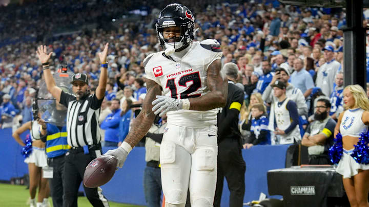 Nico Collins suffered a concussion last Sunday against the Steelers.