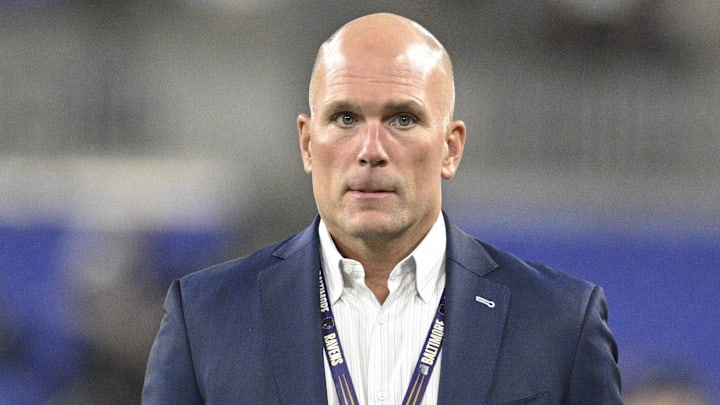 Baltimore Ravens general manager Eric DeCosta