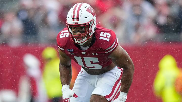 Sep 19, 2026; Madison, Wisconsin, USA; Wisconsin Badgers linebacker Sebastian Cheeks (15) during the game against the Eastern Michigan Eagles at Camp Randall Stadium. Mandatory Credit: Jeff Hanisch-Imagn Images Sep 19, 2026; Madison, Wisconsin, USA; Wisconsin Badgers linebacker Sebastian Cheeks (15) during the game against the Eastern Michigan Eagles at Camp Randall Stadium. Mandatory Credit: Jeff Hanisch-Imagn Images