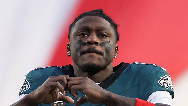 New New England Patriots wide receiver A.J. Brown looks on New New England Patriots wide receiver A.J. Brown looks on