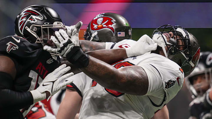 Tampa Bay Buccaneers offensive tackle Tristan Wirfs could be in doubt for their Week 1 opener vs. the Atlanta Falcons. Tampa Bay Buccaneers offensive tackle Tristan Wirfs could be in doubt for their Week 1 opener vs. the Atlanta Falcons.