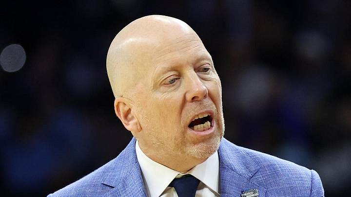Mar 20, 2026; Philadelphia, PA, USA; UCLA Bruins head coach Mick Cronin reacts in the second half during a first round game of the men's 2026 NCAA Tournament at Xfinity Mobile Arena. Mandatory Credit: Bill Streicher-Imagn Images
