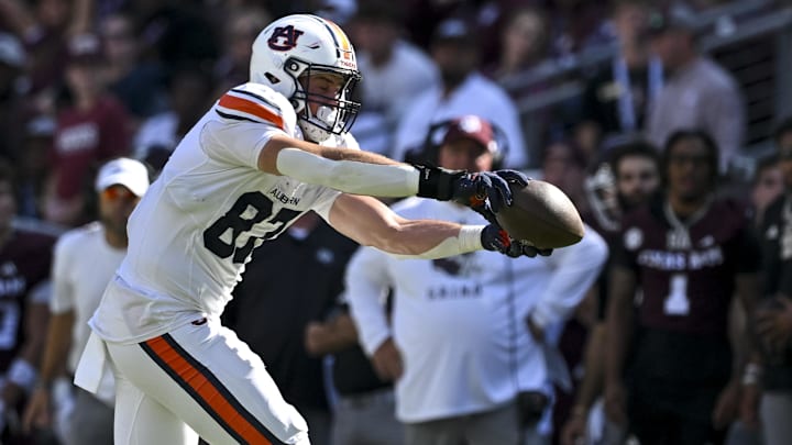 The Falcons scoop up an intriguing tight end option from Auburn 