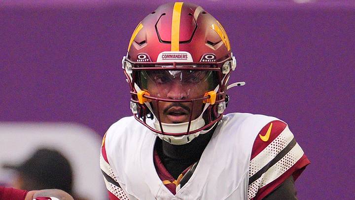 Washington Commanders quarterback Jayden Daniels