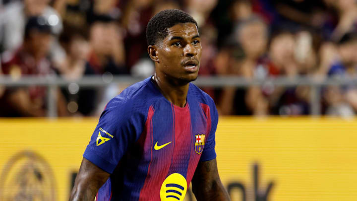 Marcus Rashford has played two friendlies for Barcelona this summer.