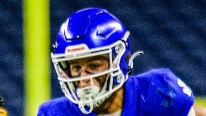 Detroit Catholic Central's Samson Gash returns a punt during the 52nd annual Prep Bowl on Saturday, Oct. 27, 2024, at Ford Field in Detroit.