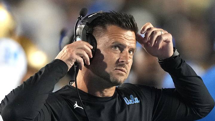 Sep 5, 2026; Berkeley, California, USA; UCLA Bruins head coach Bob Chesney during the first quarter against the California Golden Bears at California Memorial Stadium. Mandatory Credit: Darren Yamashita-Imagn Images Sep 5, 2026; Berkeley, California, USA; UCLA Bruins head coach Bob Chesney during the first quarter against the California Golden Bears at California Memorial Stadium. Mandatory Credit: Darren Yamashita-Imagn Images