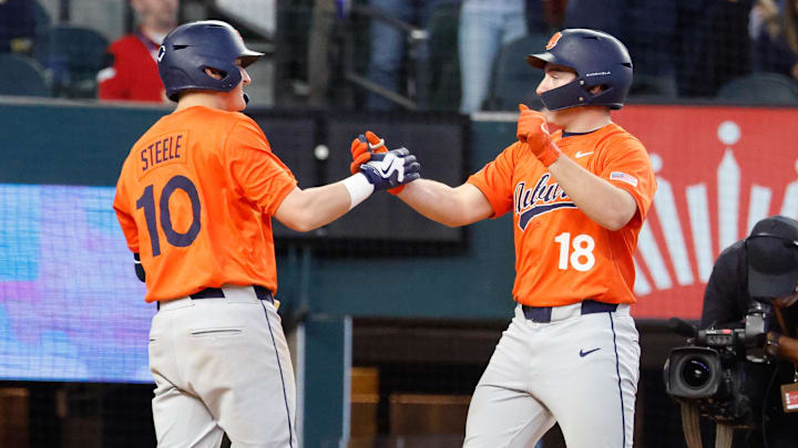 Feb 22, 2026; Arlington, TX, USA; Louisville vs Auburn during the Amegy Bank College Baseball Series at Globe Life Field. Mandatory Credit: Chris Jones-Imagn Images
