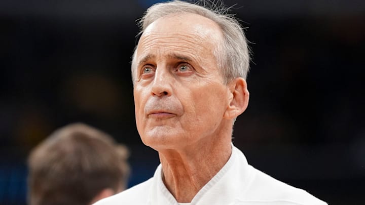 Tennessee coach Rick Barnes looks to the scoreboard during the NCAA Tournament Elite 8 game against Michigan at the United Center in Chicago on March 29, 2026. Tennessee coach Rick Barnes looks to the scoreboard during the NCAA Tournament Elite 8 game against Michigan at the United Center in Chicago on March 29, 2026.