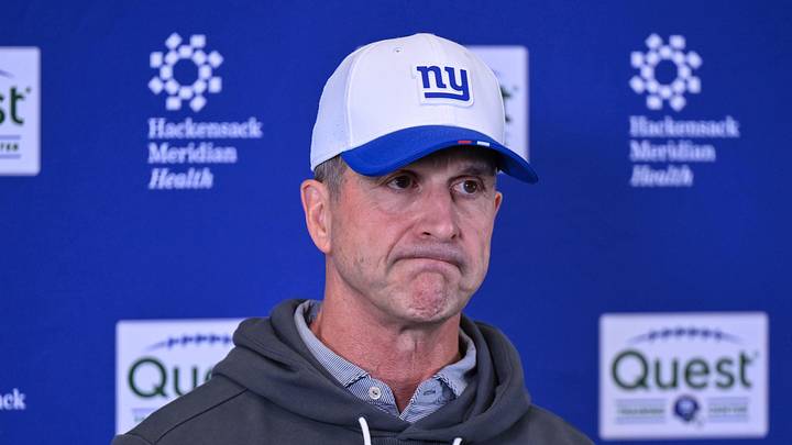 New York Giants head coach John Harbaugh