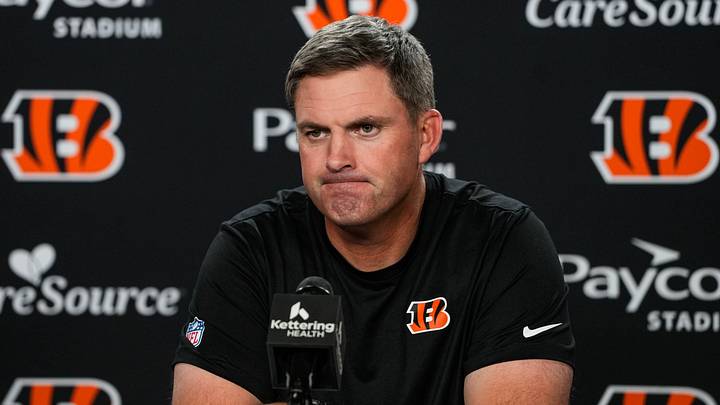 Bengals Head Coach Zac Taylor speaks at a press conference at Paycor Stadium on Monday September 28, 2026. Bengals Head Coach Zac Taylor speaks at a press conference at Paycor Stadium on Monday September 28, 2026.