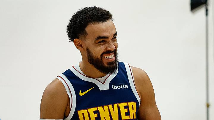 Sep 28, 2026; Denver, CO, USA; Denver Nuggets guard Tyus Jones (5) during media day at Ball Arena. Mandatory Credit: Isaiah J. Downing-Imagn Images Sep 28, 2026; Denver, CO, USA; Denver Nuggets guard Tyus Jones (5) during media day at Ball Arena. Mandatory Credit: Isaiah J. Downing-Imagn Images