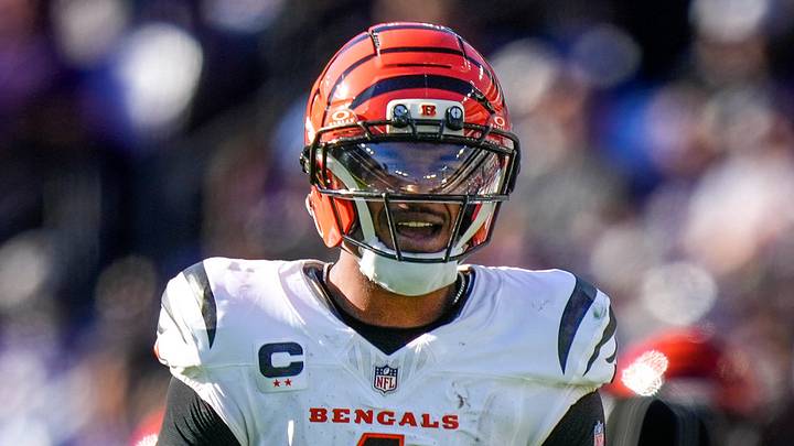Cincinnati Bengals wide receiver Ja'marr Chase celebrates a first down reception in the fourth quarter of the NFL Week 7 game between the Baltimore Ravens and the Cincinnati Bengals. Cincinnati Bengals wide receiver Ja'marr Chase celebrates a first down reception in the fourth quarter of the NFL Week 7 game between the Baltimore Ravens and the Cincinnati Bengals.