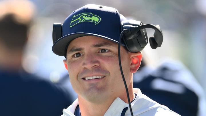 Seattle Seahawks head coach Mike Macdonald is seen prior to the game