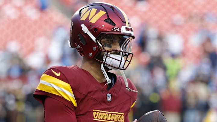 Washington Commanders quarterback Marcus Mariota