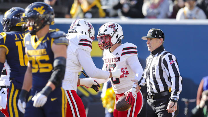 Texas Tech’s Jacob Rodriguez ran for a touchdown Saturday against West Virginia