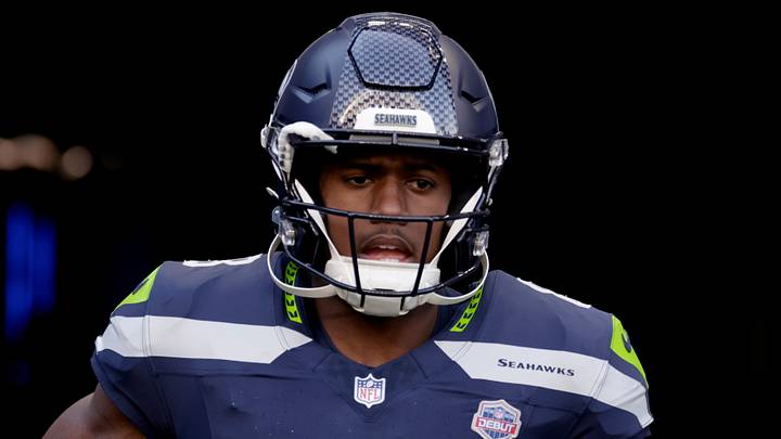 Sep 9, 2026; Seattle, Washington, USA; Seattle Seahawks running back Jadarian Price (8) takes the field for warm ups before a game against the New England Patriots at Lumen Field. Mandatory Credit: Joe Nicholson-Imagn Images Sep 9, 2026; Seattle, Washington, USA; Seattle Seahawks running back Jadarian Price (8) takes the field for warm ups before a game against the New England Patriots at Lumen Field. Mandatory Credit: Joe Nicholson-Imagn Images