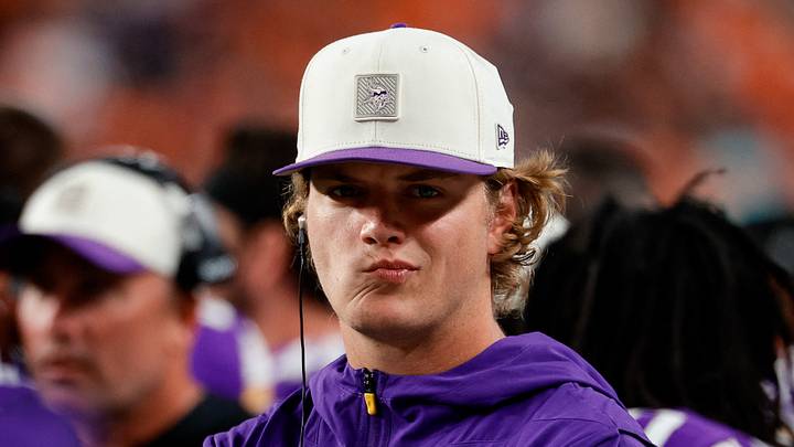 Aug 28, 2026; Denver, Colorado, USA; Minnesota Vikings quarterback J.J. McCarthy (9) looks on in the second quarter against the Denver Broncos at Empower Field at Mile High. Mandatory Credit: Isaiah J. Downing-Imagn Images Aug 28, 2026; Denver, Colorado, USA; Minnesota Vikings quarterback J.J. McCarthy (9) looks on in the second quarter against the Denver Broncos at Empower Field at Mile High. Mandatory Credit: Isaiah J. Downing-Imagn Images