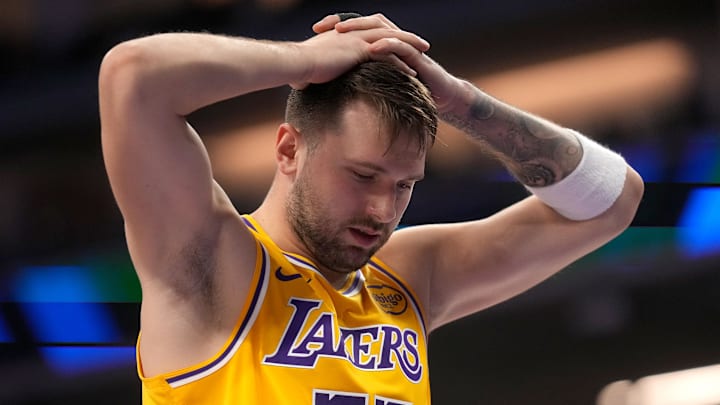 Los Angeles Lakers guard Luka Doncic Los Angeles Lakers guard Luka Doncic