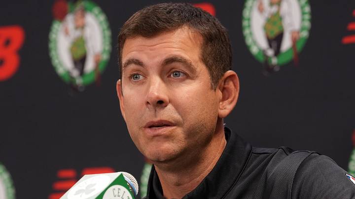 Sep 28, 2026; Boston, MA, USA; Boston Celtics president Brad Stevens talks to reporters during media day at Auerbach Center. Mandatory Credit: David Butler II-Imagn Images Sep 28, 2026; Boston, MA, USA; Boston Celtics president Brad Stevens talks to reporters during media day at Auerbach Center. Mandatory Credit: David Butler II-Imagn Images