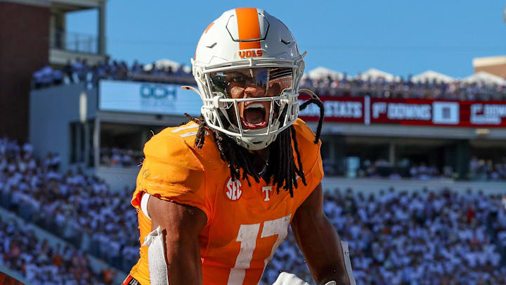 Tennessee Volunteers wide receiver Chris Brazzell II Tennessee Volunteers wide receiver Chris Brazzell II