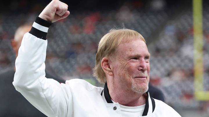 Aug 20, 2026; Houston, Texas, USA; Las Vegas Raiders owner Mark Davis walks on the field before the game against the Houston Texans at Reliant Stadium. Mandatory Credit: Troy Taormina-Imagn Images Aug 20, 2026; Houston, Texas, USA; Las Vegas Raiders owner Mark Davis walks on the field before the game against the Houston Texans at Reliant Stadium. Mandatory Credit: Troy Taormina-Imagn Images