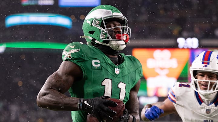 Nov 26, 2023; Philadelphia, Pennsylvania, USA; Philadelphia Eagles wide receiver A.J. Brown (11)