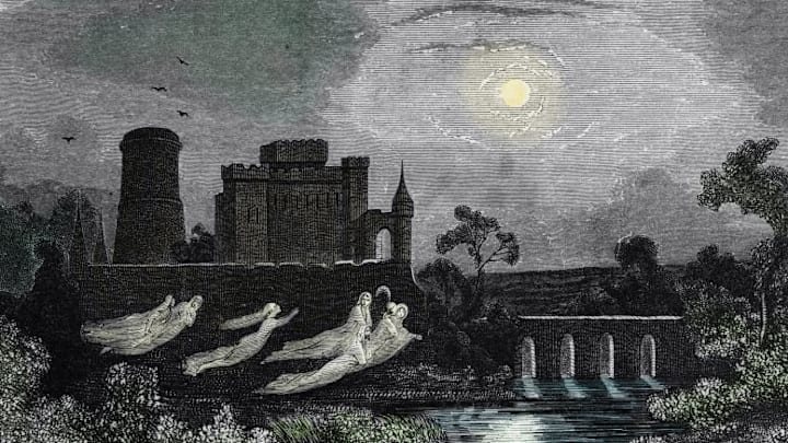 The first horror film was already using a castle as the setting.