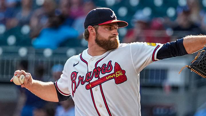 Aug 31, 2026; Cumberland, Georgia, USA; Atlanta Braves pitcher Bryce Elder (55) pitches against the San Francisco Giants during the first inning at Truist Park. Mandatory Credit: Dale Zanine-Imagn Images Aug 31, 2026; Cumberland, Georgia, USA; Atlanta Braves pitcher Bryce Elder (55) pitches against the San Francisco Giants during the first inning at Truist Park. Mandatory Credit: Dale Zanine-Imagn Images