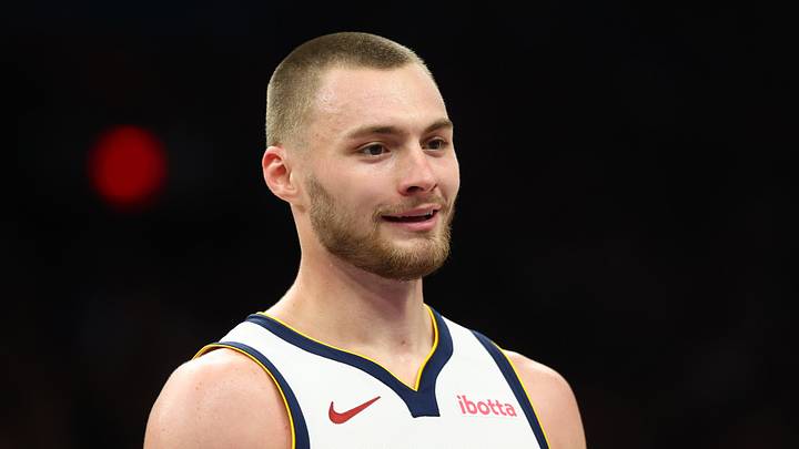 Mar 24, 2026; Phoenix, Arizona, USA; Denver Nuggets guard Christian Braun (0) against the Phoenix Suns at Mortgage Matchup Center. Mandatory Credit: Mark J. Rebilas-Imagn Images Mar 24, 2026; Phoenix, Arizona, USA; Denver Nuggets guard Christian Braun (0) against the Phoenix Suns at Mortgage Matchup Center. Mandatory Credit: Mark J. Rebilas-Imagn Images
