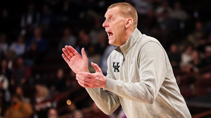 Kentucky Wildcats head coach Mark Pope