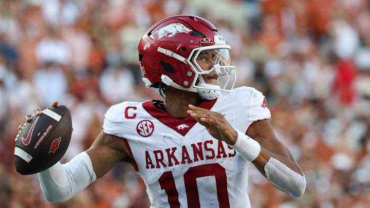 Arkanasa QB Taylen Green Arkanasa QB Taylen Green