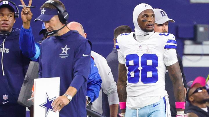 Dallas Cowboys wide receiver Ceedee Lamb stands on the sidelines during the fourth quarter against the Tampa Bay Buccaneers. Dallas Cowboys wide receiver Ceedee Lamb stands on the sidelines during the fourth quarter against the Tampa Bay Buccaneers.