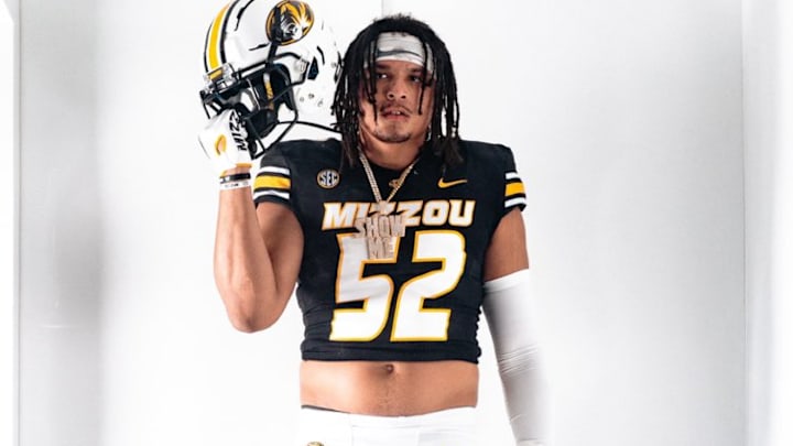 Hutchinson Community College defensive lineman DeMarcus Johnson on his official visit to the University of Missouri. 