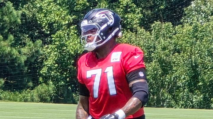 Atlanta Falcons offensive tackle Jawaan Taylor was signed as a free agent to replace Kaleb McGary. Atlanta Falcons offensive tackle Jawaan Taylor was signed as a free agent to replace Kaleb McGary.