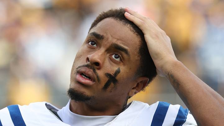  Indianapolis Colts wide receiver Josh Downs looks on