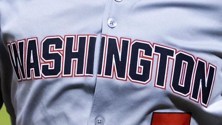 Gray Washington Nationals jersey