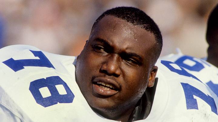 Dallas Cowboys defensive lineman Leon Lett in 1992 against the Los Angeles Raiders; Long Photography-USA TODAY Sports Dallas Cowboys defensive lineman Leon Lett in 1992 against the Los Angeles Raiders; Long Photography-USA TODAY Sports