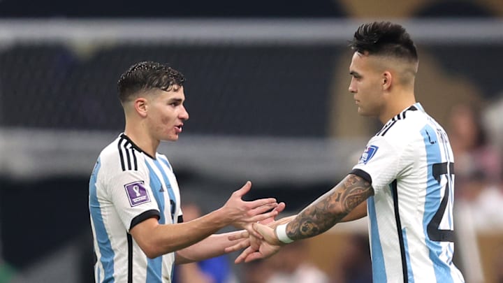 Julian Alvarez et Lautaro Martinez coéquipiers en sélection