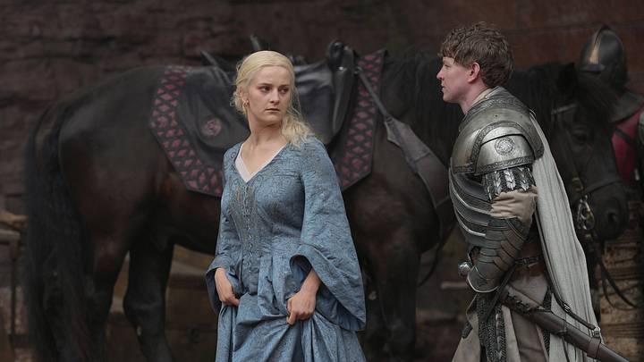 Phia Saban as Helaena Targaryen in House of the Dragon season 3 episode 8. 